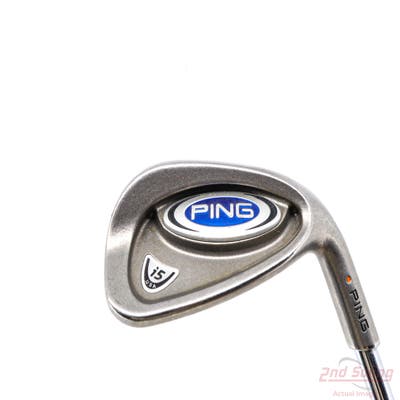 Ping i5 Single Iron Pitching Wedge PW Stock Steel Shaft Steel Stiff Right Handed Orange Dot 35.75in
