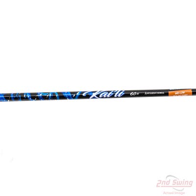 Used W/ TaylorMade RH Adapter Mitsubishi Rayon Kai'li Blue 60g Driver Shaft X-Stiff 44.5in