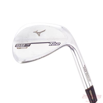 Mizuno T22 Satin Chrome Wedge Lob LW 58° 8 Deg Bounce C Grind Dynamic Gold Tour Issue S400 Steel Stiff Right Handed 36.25in
