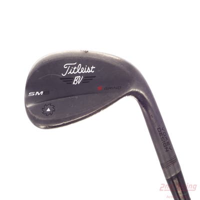 Titleist Vokey SM6 Jet Black Wedge Lob LW 58° 10 Deg Bounce S Grind FST KBS Hi-Rev Steel Wedge Flex Right Handed 35.25in