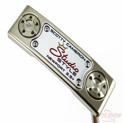 Mint Titleist Scotty Cameron 2025 Studio Style Newport 2.5 Plus Putter Steel Right Handed 34.0in