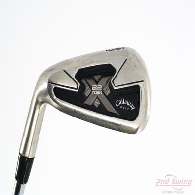Callaway X-22 Tour Single Iron 6 Iron Callaway X Steel Steel Uniflex Left Handed 38.5in