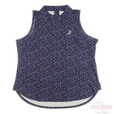 New Womens Peter Millar Sleeveless Large L Blue MSRP $90