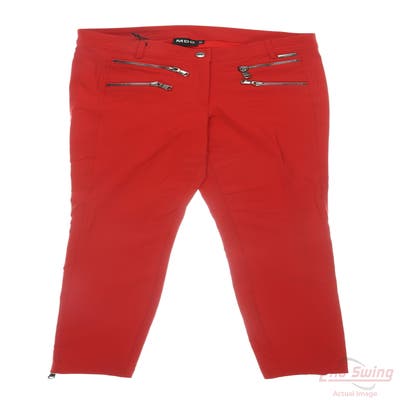 New Womens PGA AUTHENTIC Pants 36 x36 Red MSRP $30
