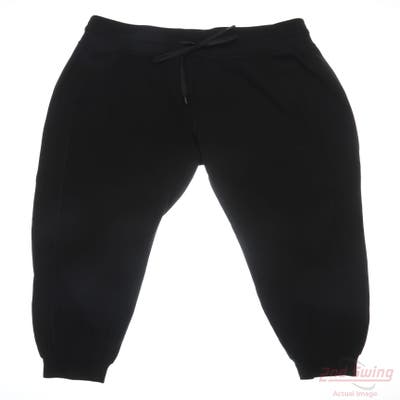 New Womens Travis Mathew Pants Large L x38 Black MSRP $120