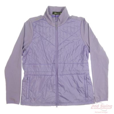 New Womens Ralph Lauren RLX Full Zip Large L Purple MSRP $120