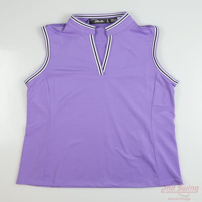 New Womens Ralph Lauren RLX Sleeveless Medium M Purple MSRP $90