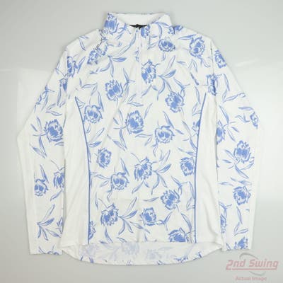 New Womens Ralph Lauren RLX 1/4 Zip Pullover X-Large XL Multi MSRP $100