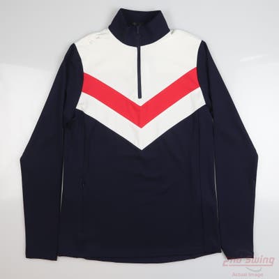 New Womens Ralph Lauren RLX 1/4 Zip Pullover Small S Multi MSRP $100