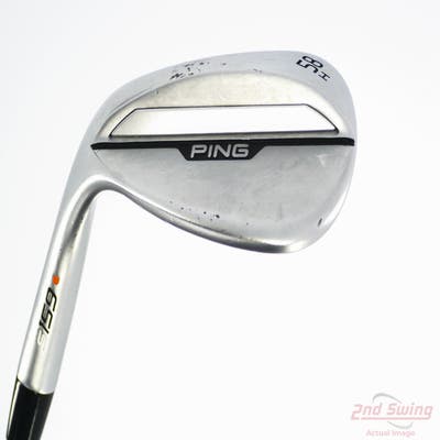 Ping s159 Chrome Wedge Lob LW 58° 8 Deg Bounce H Grind Ping Z-Z115 Steel Wedge Flex Left Handed Orange Dot 35.5in