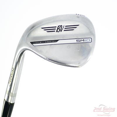 Titleist Vokey SM10 Tour Chrome Wedge Lob LW 58° 10 Deg Bounce S Grind True Temper Onyx AMT Black Steel Stiff Left Handed 35.0in