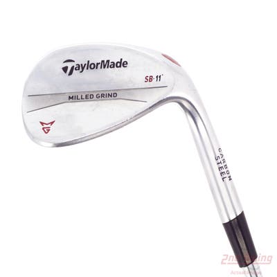 TaylorMade Milled Grind Satin Chrome Wedge Lob LW 58° 11 Deg Bounce SB True Temper Dynamic Gold Steel Wedge Flex Right Handed 35.0in