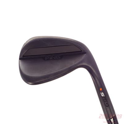 Ping s159 Midnight Wedge Sand SW 56° 12 Deg Bounce S Grind AWT 2.0 Matte Black Steel Regular Right Handed Orange Dot 35.5in