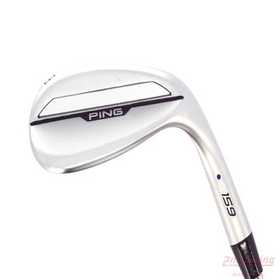 Ping s159 Chrome Wedge Lob LW 58° 10 Deg Bounce S Grind Dynamic Gold Mid 115 Steel X-Stiff Right Handed Blue Dot 36.25in