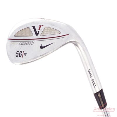 Nike Victory Red V-Rev Satin Chrome Wedge Sand SW 56° 10 Deg Bounce Stock Steel Shaft Steel Wedge Flex Right Handed 35.25in