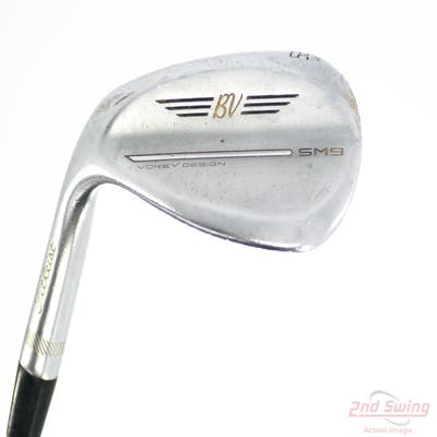 Titleist Vokey SM9 Tour Chrome Wedge Lob LW 58° 14 Deg Bounce K Grind Stock Steel Shaft Steel Wedge Flex Left Handed 35.0in
