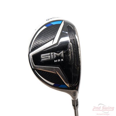 TaylorMade SIM MAX Fairway Wood 5 Wood 5W 18° Mitsubishi Bassara E-Series 42 Graphite Senior Right Handed 42.25in