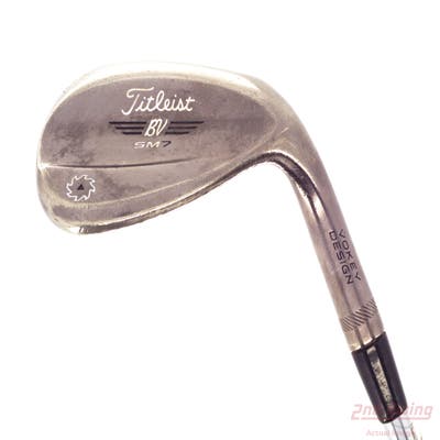 Titleist Vokey SM7 Brushed Steel Wedge Lob LW 58° 4 Deg Bounce L Grind True Temper Dynamic Gold S400 Steel Stiff Right Handed 35.5in