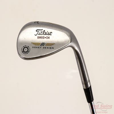 Titleist Vokey Spin Milled Wedge Lob LW 60° 4 Deg Bounce True Temper Dynamic Gold Steel Wedge Flex Right Handed 35.25in