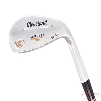Cleveland 2012 588 Chrome Wedge Lob LW 58° 12 Deg Bounce True Temper Tour Concept Steel Wedge Flex Right Handed 34.5in