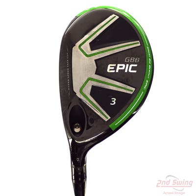 Callaway GBB Epic Fairway Wood 3 Wood 3W 15° Mitsubishi Diamana M+ Green 40 Graphite Senior Left Handed 42.0in