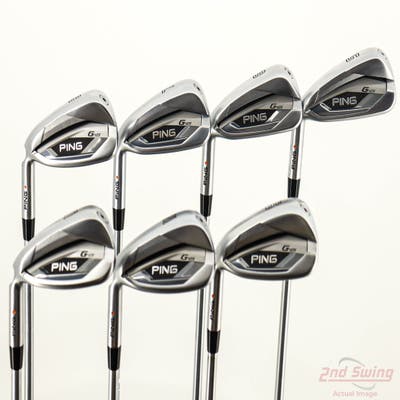 Ping G425 Iron Set 5-PW GW Project X LS 6.0 Steel Stiff Left Handed Orange Dot +1 1/2"