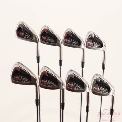 Callaway Razr X Tour Iron Set 3-PW True Temper Dynamic Gold S300 Steel Stiff Right Handed +1/2"