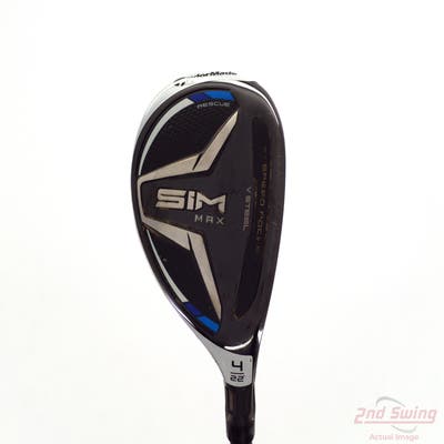TaylorMade SIM MAX Hybrid 4 Hybrid 22° Fujikura Ventus Blue 5 Graphite Senior Right Handed 40.25in