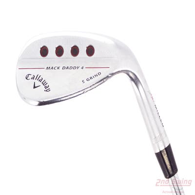 Callaway Mack Daddy 4 Chrome Wedge Lob LW 60° 10 Deg Bounce S Grind Dynamic Gold Tour Issue S200 Steel Stiff Right Handed 34.75in