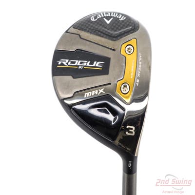 Callaway Rogue ST Max Fairway Wood 3 Wood 3W 15° Fujikura Ventus Blue Velocore 7 Graphite Stiff Right Handed 43.25in