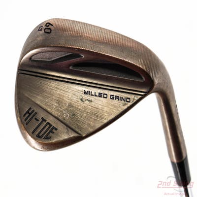 TaylorMade Milled Grind HI-TOE 3 Copper Wedge Lob LW 60° 13 Deg Bounce FST KBS Hi-Rev 2.0 115 Steel Wedge Flex Right Handed 35.75in
