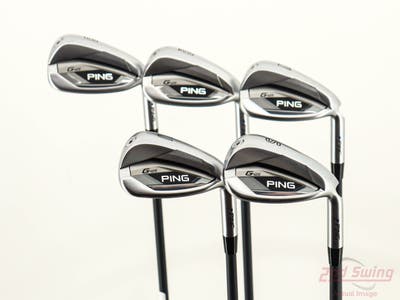 Ping G425 Iron Set 8-PW GW SW AWT 2.0 Matte Black Steel Regular Right Handed Blue Dot +3/4"