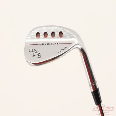 Callaway Mack Daddy 4 Chrome Wedge Lob LW 58° 10 Deg Bounce S Grind Dynamic Gold Tour Issue S200 Steel Stiff Right Handed 35.0in
