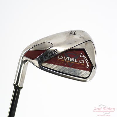 Callaway Diablo Edge Single Iron 5 Iron Diablo Edge Iron Graphite Graphite Regular Left Handed 38.25in