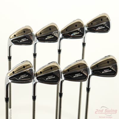 Callaway Great Big Bertha 23 Iron Set 4-PW AW Aerotech SteelFiber fc80 Graphite Regular Left Handed STD