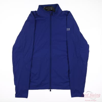 New W/ Logo Mens Greyson Full Zip Small S Blue MSRP $150