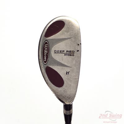 Wilson Staff Deep Red Hybrid 3 Hybrid 21° Stock Graphite Shaft Graphite Senior Right Handed 39.5in