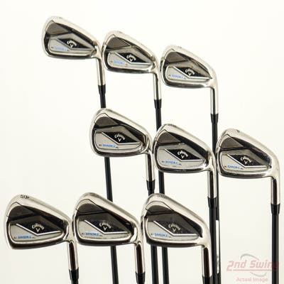 Callaway Paradym Ai Smoke HL Iron Set 5-PW AW GW SW Project X Cypher 2.0 60 Graphite Regular Right Handed +1/2"