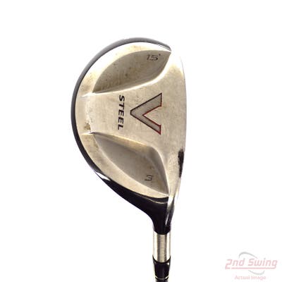TaylorMade V Steel Fairway Wood 3 Wood 3W 15° TM M.A.S.2 Graphite Stiff Right Handed 42.5in