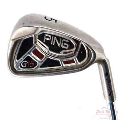 Ping G15 Single Iron 5 Iron Ping AWT Steel Regular Right Handed Black Dot 38.25in