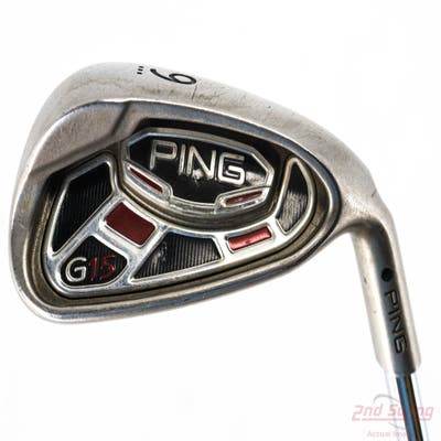 Ping G15 Single Iron 9 Iron Ping AWT Steel Regular Right Handed Black Dot 36.25in
