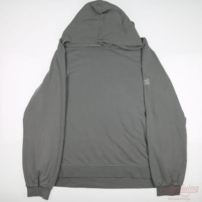 New W/ Logo Peter Millar Womens Golf Hoodie Hoodie X-Large XL Green Solid MSRP $130