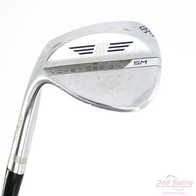 Titleist Vokey SM8 Tour Chrome Wedge Lob LW 58° 12 Deg Bounce D Grind Dynamic Gold Tour Issue S400 Steel Stiff Left Handed 35.25in