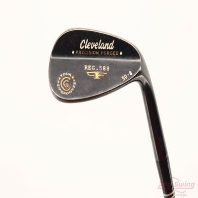 Cleveland 588 RTX Custom Black Nickel Wedge Gap GW 50° 8 Deg Bounce Stock Steel Shaft Steel Wedge Flex Right Handed 35.0in