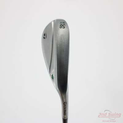 TaylorMade Milled Grind 4 Chrome Wedge Lob LW 58° 11 Deg Bounce SB Dynamic Gold Tour Issue 115 Steel Wedge Flex Right Handed 35.0in