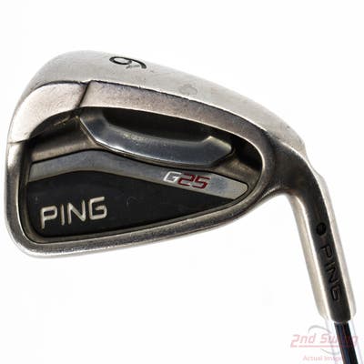 Ping G25 Single Iron 6 Iron Ping CFS Steel Regular Right Handed Black Dot 37.25in