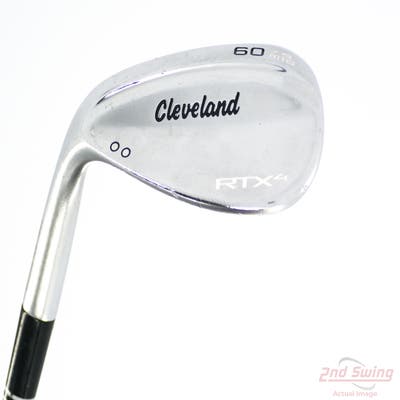 Cleveland RTX 4 Tour Satin Wedge Lob LW 60° 9 Deg Bounce Mid Dynamic Gold Tour Issue S400 Steel Stiff Left Handed 35.0in