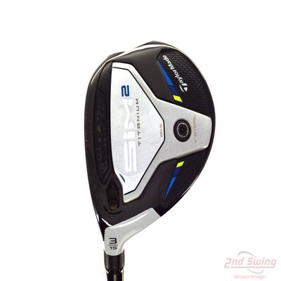 TaylorMade SIM2 Titanium Fairway Wood 3 Wood 3W 15° Mitsubishi Kuro Kage Silver TiNi 60 Graphite Senior Left Handed 43.25in