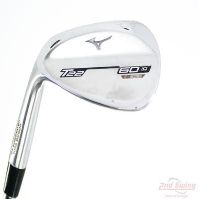 Mizuno T22 Satin Chrome Wedge Lob LW 60° 10 Deg Bounce C Grind Dynamic Gold Tour Issue S400 Steel Stiff Left Handed 35.75in