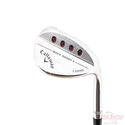 Callaway Mack Daddy 4 Chrome Wedge Lob LW 60° 10 Deg Bounce S Grind Dynamic Gold Tour Issue 115 Steel Stiff Right Handed 35.0in